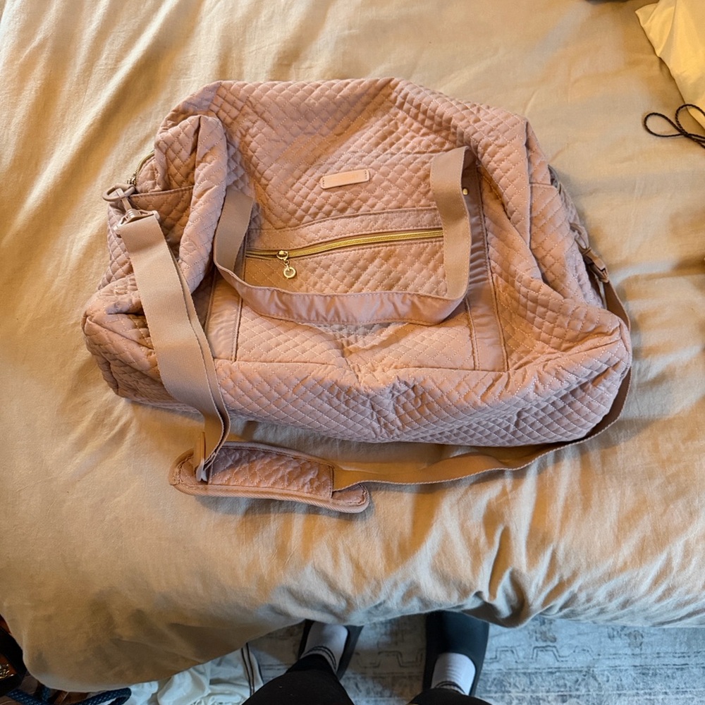 Quilted Pink Tote Bag